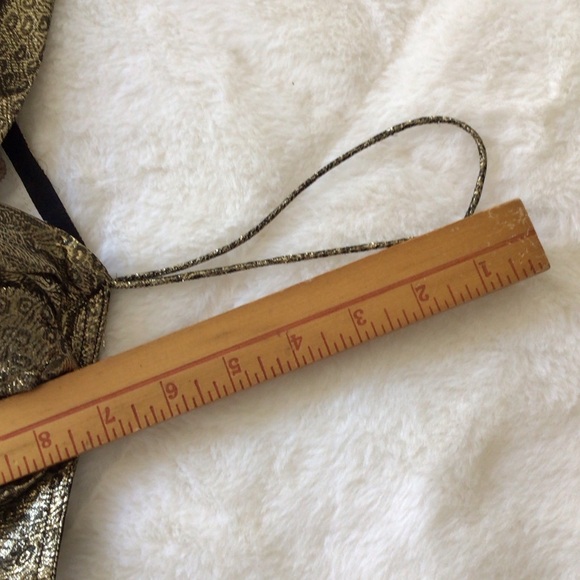 Luxe Metallic Gold & Black Camisole 1990’s Top M - Picture 14 of 15